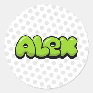 Sticker Rond Alex