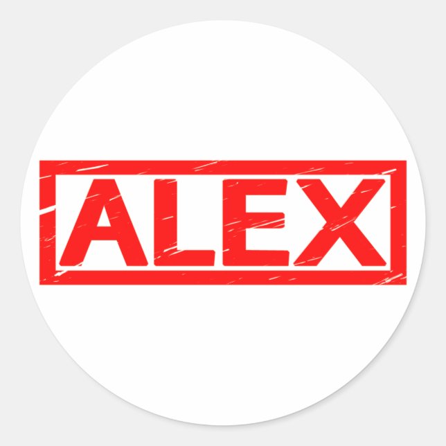 Sticker Rond Alex Stamp (Devant)
