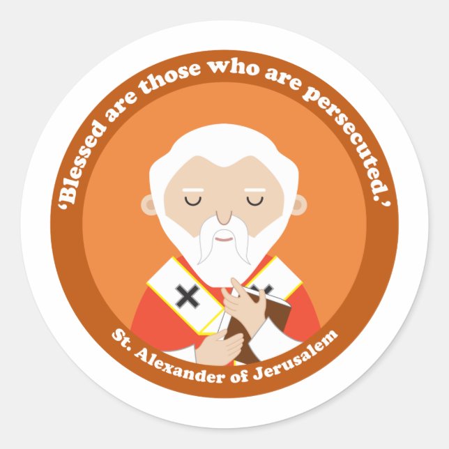 Sticker Rond Alexandre de Jérusalem (Devant)