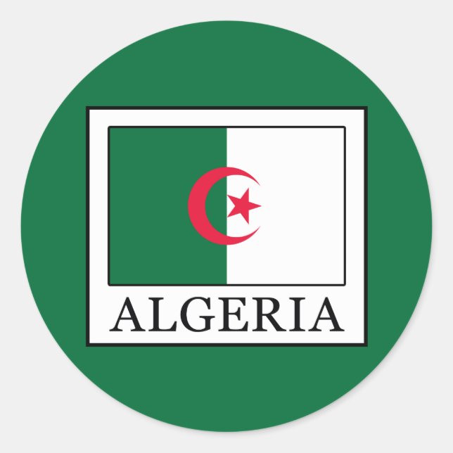 Sticker Rond Algérie (Devant)