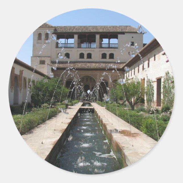 Sticker Rond Alhambra (Devant)