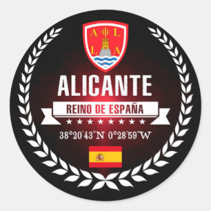 Sticker Rond Alicante