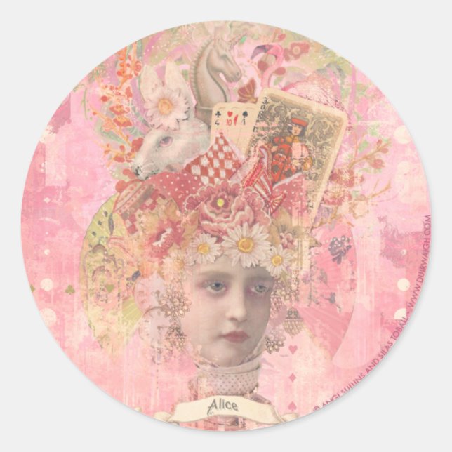 Sticker Rond Alice (Devant)