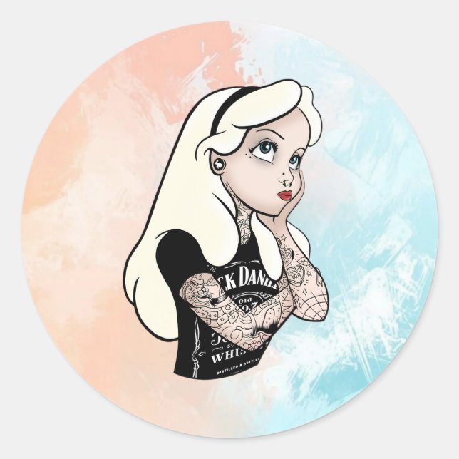 Sticker Rond Alice (Devant)