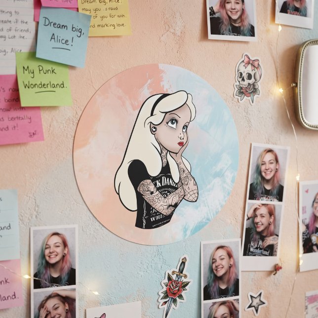 Sticker Rond Alice (Créateur téléchargé)