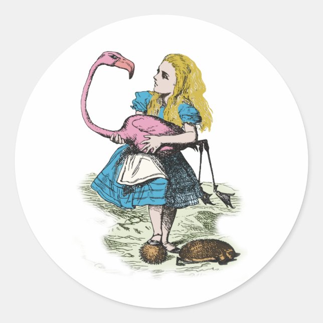 Sticker Rond Alice au pays des merveilles (Devant)