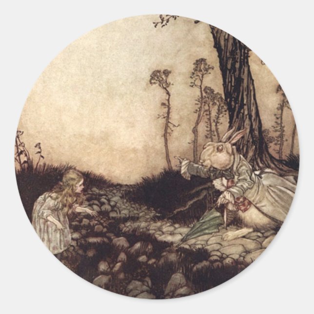 Sticker Rond Alice au pays des merveilles (Devant)