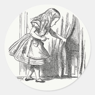Sticker Rond Alice au pays des merveilles - Alice À la recherch
