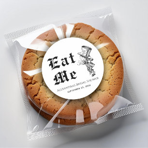 Sticker Rond Alice au pays des merveilles Chapeau Mariage