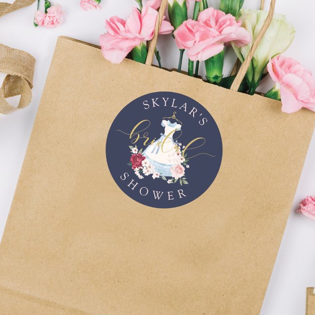 Sticker Rond Alice au pays des merveilles Robe Florale Fête des (Créateur téléchargé)