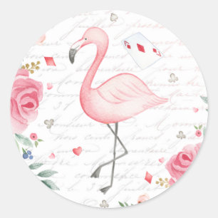 Sticker Rond Alice dans l'Onederland 1er anniversaire Tea Party