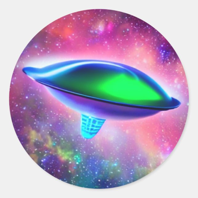Sticker rond Alien (Devant)