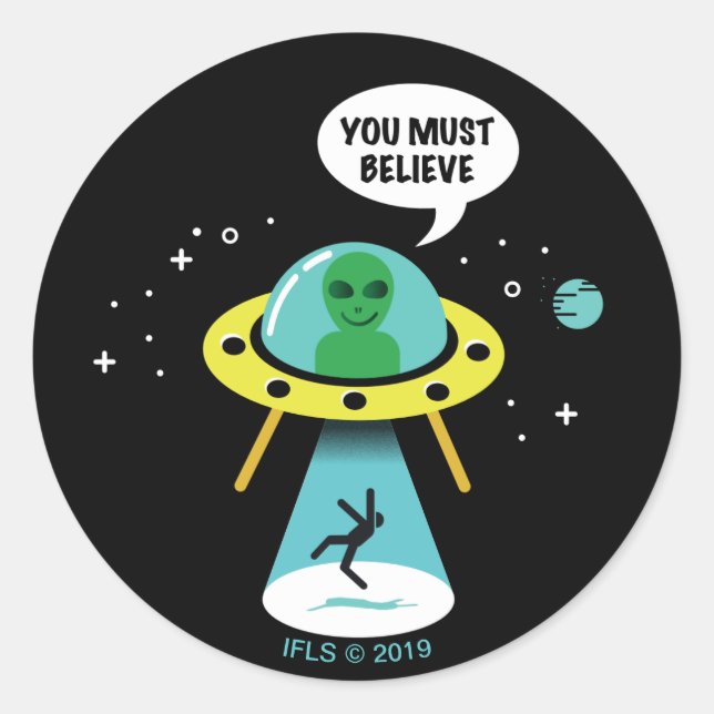 Sticker Rond Aliens (Devant)