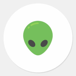 Sticker Rond aliens émoji