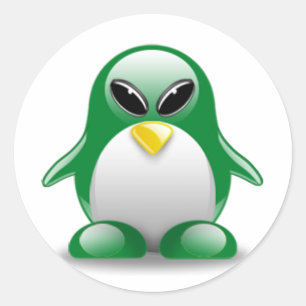 Sticker Rond Alientux