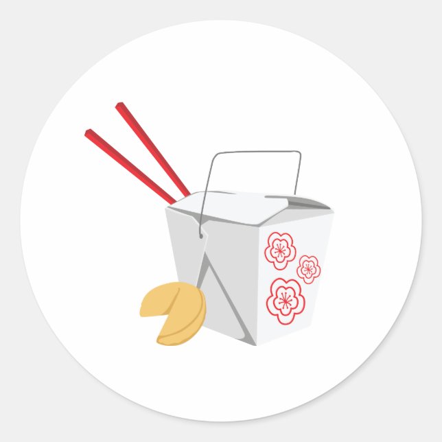 Sticker Rond Alimentation chinoise (Devant)