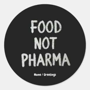 Sticker Rond Alimentation non pharmaceutique Alimentation biolo