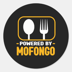 Sticker Rond Alimentation Portoricaine Par Mofongo Gu Humour
