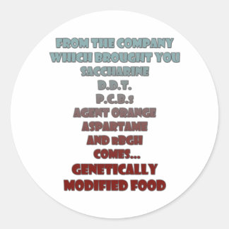 Sticker Rond Aliments GM