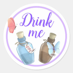 Sticker Rond Alisa dans l'Onederland