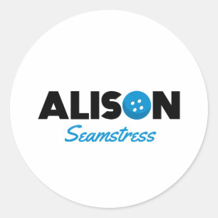 Sticker Rond Alison Seamstress