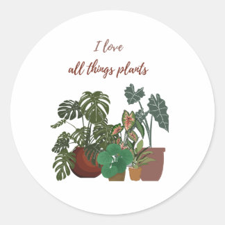 Sticker Rond all things plants
