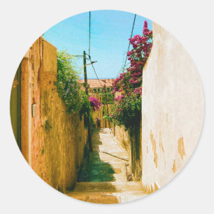 Sticker Rond Allée de Dubrovnik - Croatie 