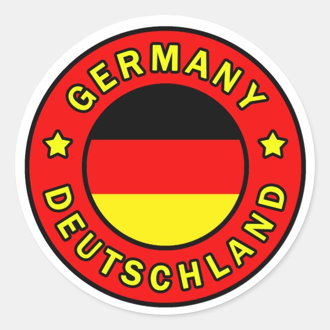 Sticker Rond Allemagne (Devant)