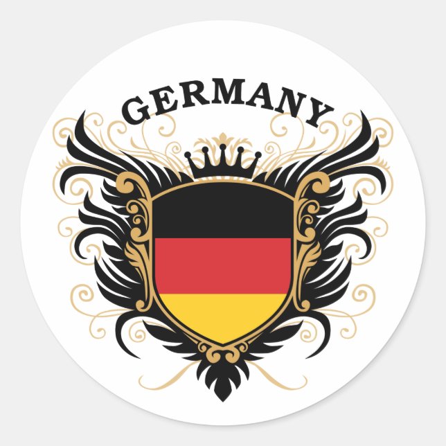 Sticker Rond Allemagne (Devant)