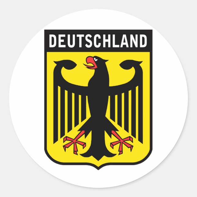 Sticker Rond Allemagne (Devant)