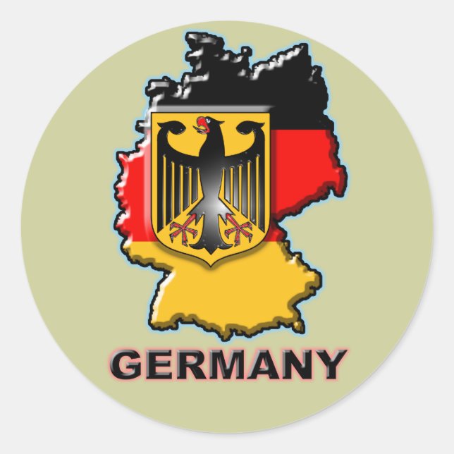 Sticker Rond Allemagne (Devant)