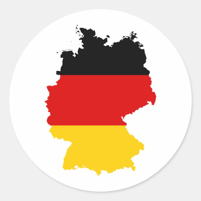 Sticker Rond Allemagne DE (Devant)