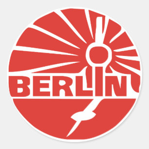 Sticker Rond Allemagne de Berlin