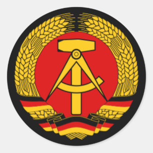 Sticker Rond Allemagne de l'Est DDR