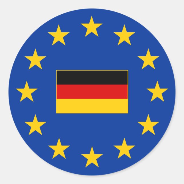 Sticker rond Allemagne de l'Union européenne (Devant)