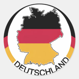 Sticker Rond Allemagne Deutschland
