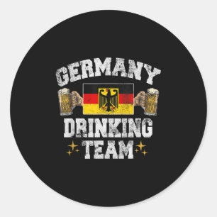 Sticker Rond Allemagne Équipe Boire Allemagne Festivals de la b