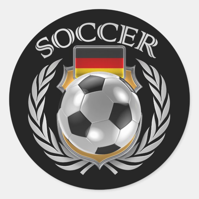 Sticker Rond Allemand Soccer 2016 (Devant)
