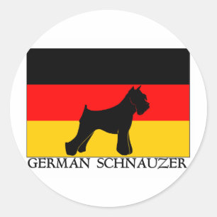 Sticker Rond AllemandsSchnauzer
