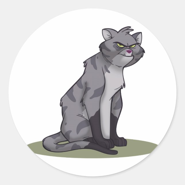 Sticker Rond Alley Cat (Devant)