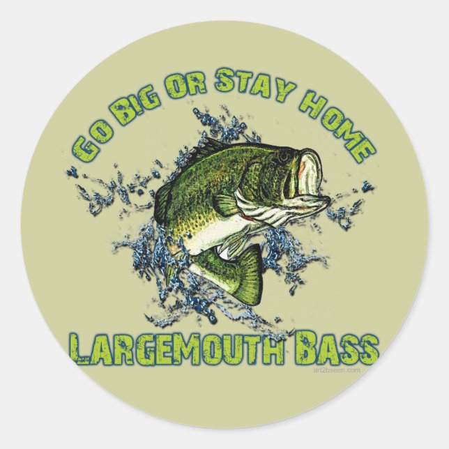 Sticker Rond Allez au grand ou restez à la maison (Devant)