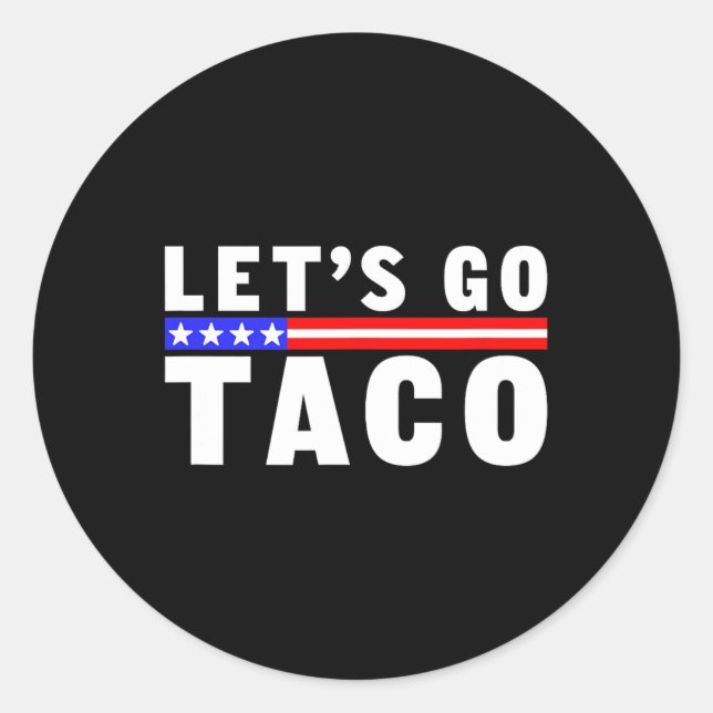 Sticker Rond Allez Taco5 (Devant)