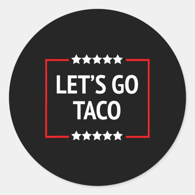 Sticker Rond Allez Taco 11 (Devant)