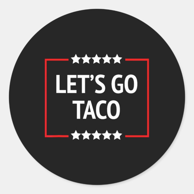 Sticker Rond Allez Taco 13 (Devant)