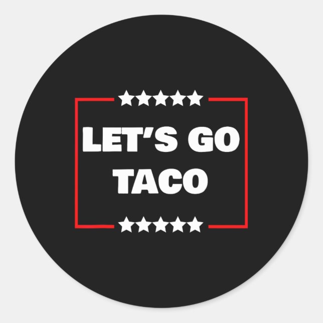 Sticker Rond Allez Taco 17 (Devant)