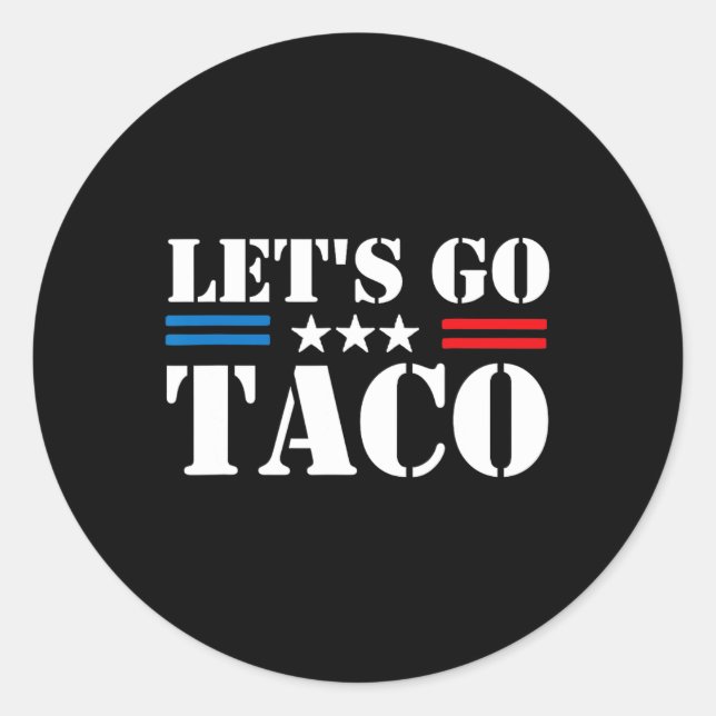 Sticker Rond Allez Taco 25 (Devant)