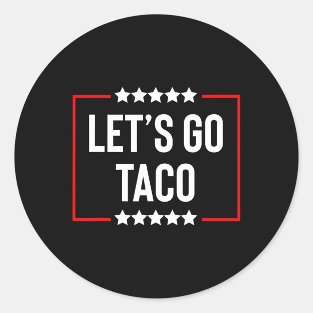 Sticker Rond Allez Taco 26 (Devant)