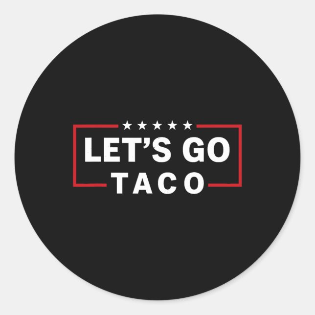 Sticker Rond Allez Taco 6 (Devant)