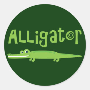 Sticker Rond Alligator