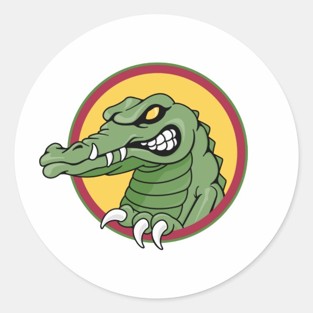 Sticker Rond Alligator (Devant)